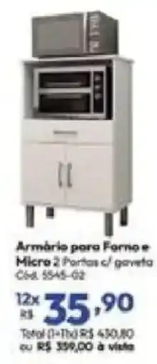 Lojas Becker Armário para Forno e Micro 2 Portas c/ gaveta oferta