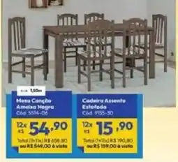 Lojas Becker Mesa Canção Ameixa Negra oferta
