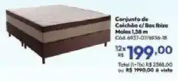 Lojas Becker Conjunto de Colchão c/ Box Ibiza oferta