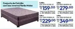 Lojas Becker Conjunto de Colchão com box Inverno/Verão Molas oferta