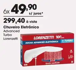 Zaffari Chuveiro Eletrônico Advanced Turbo Lorenzetti oferta