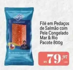 Muffato Filé em Pedaços de Salmão com Pele Congelado Mar & Rio oferta