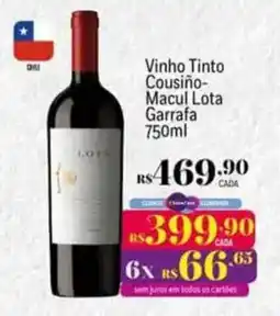 Muffato Vinho Tinto Cousiño-Macul Lota Garrafa oferta