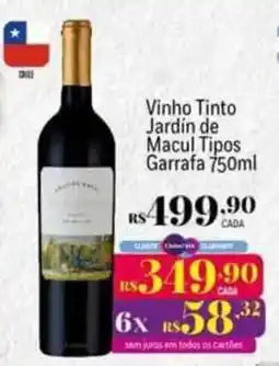 Muffato Vinho Tinto Jardin de Macul Tipos oferta