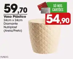 Zaffari Vaso Plástico Diamante oferta