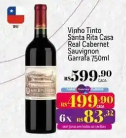 Muffato Vinho Tinto Santa Rita Casa Real Cabernet Sauvignon oferta