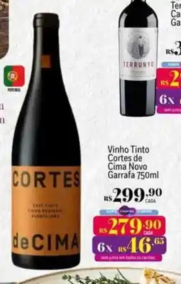 Muffato Vinho Tinto Cortes de Cima Novo Garrafa oferta