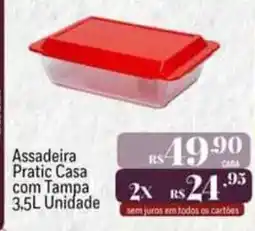 Muffato Assadeira Pratic Casa com Tampa oferta