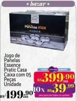 Muffato Jogo de Panelas Essence Casa oferta