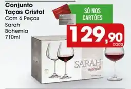 Zaffari Conjunto Taças Cristal Com 6 Peças Sarah Bohemia oferta