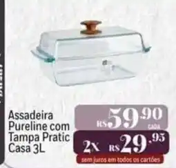 Muffato Assadeira Pureline com Tampa Pratic oferta