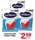 Fort Atacadista Leitbom - creme de leite oferta