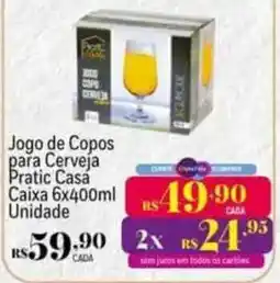 Muffato Jogo de Copos para Cerveja Pratic Casa oferta