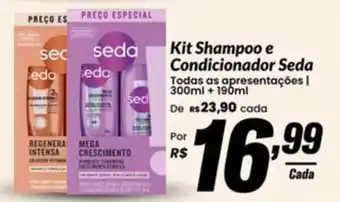 Kit Shampoo e Condicionador Seda