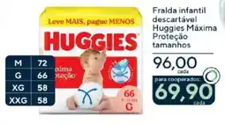 Coop Fralda infantil descartável Huggies Máxima Proteção oferta