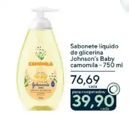 Coop Sabonete liquido de glicerina Johnson's Baby camomila oferta