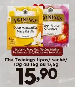 Confiança Supermercados Chá Twinings tipos/ sachê/ oferta