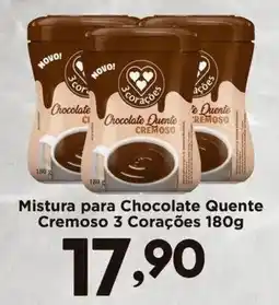 Confiança Supermercados Mistura para Chocolate Quente Cremoso 3 Corações oferta