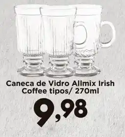 Confiança Supermercados Caneca de Vidro Allmix Irish Coffee tipos oferta