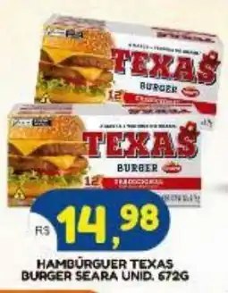 Bramil Supermercados Hambúrger texas burger oferta