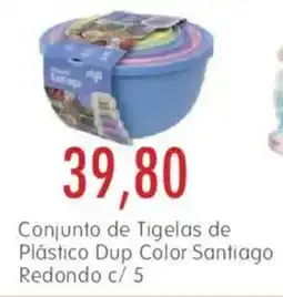 Epa Conjunto de Tigelas de Plástico Dup Color Santiago Redondo oferta