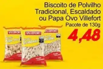 Biscoito de Polvilho Tradicional, Escaldado ou Papa Ovo VILLEFORT
