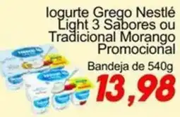 Villefort Atacadista Iogurte Grego Nestlé Light 3 Sabores ou Tradicional Morango oferta