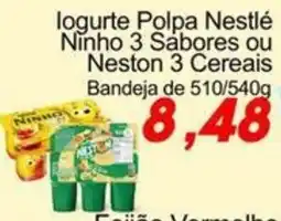 Villefort Atacadista Iogurte Polpa Nestlé Ninho 3 Sabores ou Neston 3 Cereais oferta