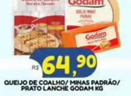 Bramil Supermercados Queijo de coalho/ minas padrão/ prato lanche godam kg oferta