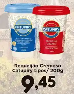 Confiança Supermercados Requeijão cremoso catupiry tipos oferta