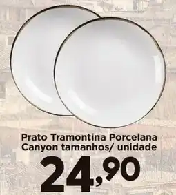 Confiança Supermercados Prato Tramontina Porcelana Canyon oferta