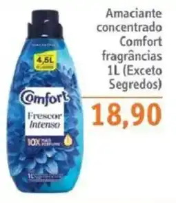 Sonda Amaciante concentrado comfort fragrâncias 1l oferta