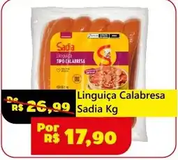 Royal Supermercados Linguiça Calabresa Sadia oferta