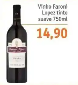 Sonda Vinho Faroni Lopez tinto suave oferta