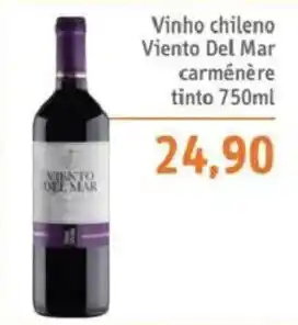 Sonda Vinho chileno Viento Del Mar carmenère oferta