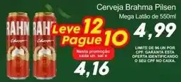 Villefort Atacadista Cerveja brahma pilsen mega latão oferta