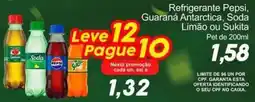 Villefort Atacadista Refrigerante Pepsi, Guaraná Antarctica, Soda Limão ou Sukita oferta