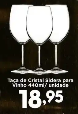 Confiança Supermercados Taça de Cristal Sidera para Vinho oferta