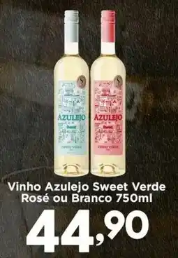 Confiança Supermercados vinho azulejo sweet verde rosé ou branco oferta