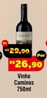 Royal Supermercados Vinho Caminos oferta