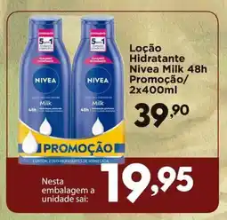 Confiança Supermercados Loção hidratante nivea milk oferta