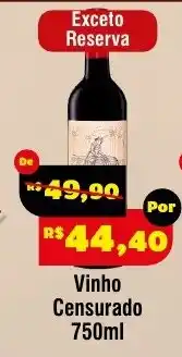 Royal Supermercados Vinho Censurado oferta