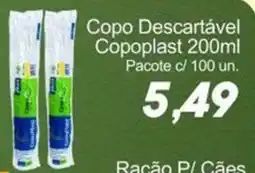 Villefort Atacadista Copo Descartável Copoplast oferta
