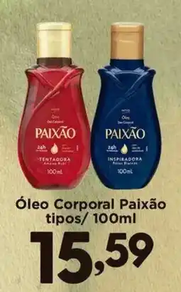 Confiança Supermercados Óleo Corporal Paixão oferta
