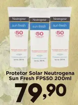 Confiança Supermercados Protetor solar neutrogena sun fresh fps50 oferta