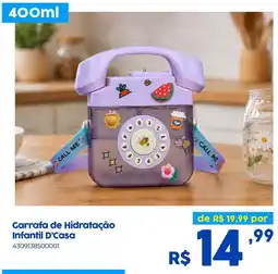 Casa Freitas Garrafa de Hidratação Infantil D'Casa oferta