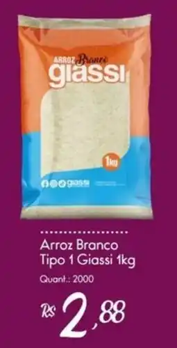 Giassi Supermercados Arroz Branco Giassi oferta