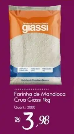 Giassi Supermercados Farinha de Mandioca Crua Giassi oferta