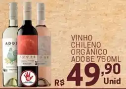 Supermercados Caetano vinho chileno organico oferta