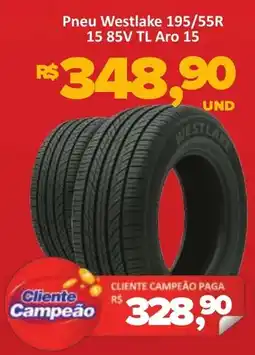 Paulistão Supermercados Pneu Westlake 195/55R 15 85V TL Aro 15 oferta